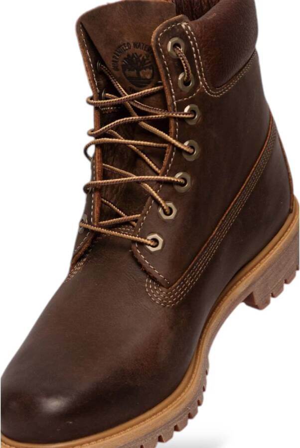 Timberland Stijlvolle leren veterschoenen Brown Heren