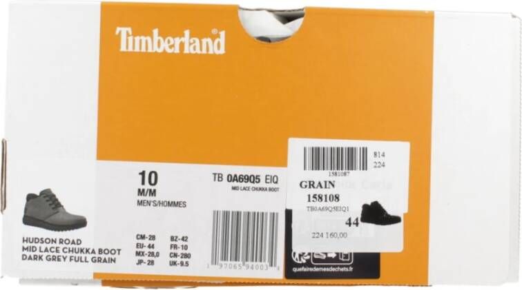 Timberland Stijlvolle Veterschoenen voor Heren Black Heren