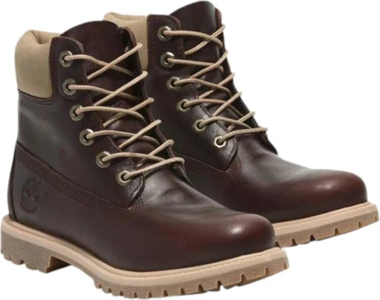 Timberland Stijlvolle Veterschoenen voor Mannen Brown Dames