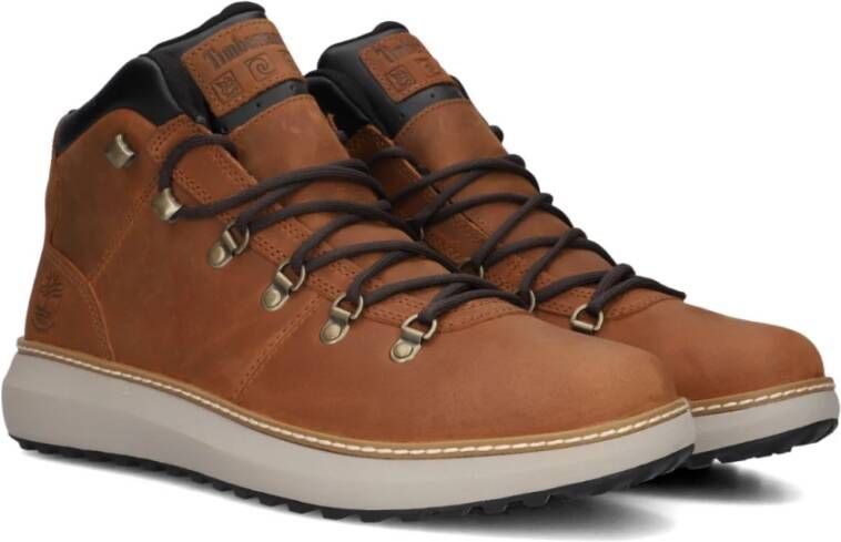 Timberland Stijlvolle Veterschoenen voor Mannen Brown Heren