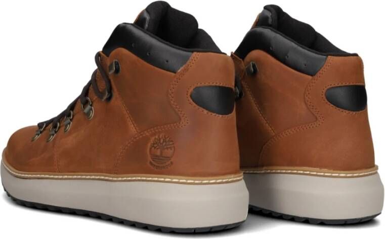 Timberland Stijlvolle Veterschoenen voor Mannen Brown Heren