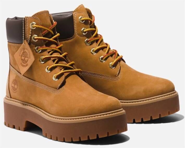 Timberland Stone Street Waterdichte Veterschoenen Brown Dames