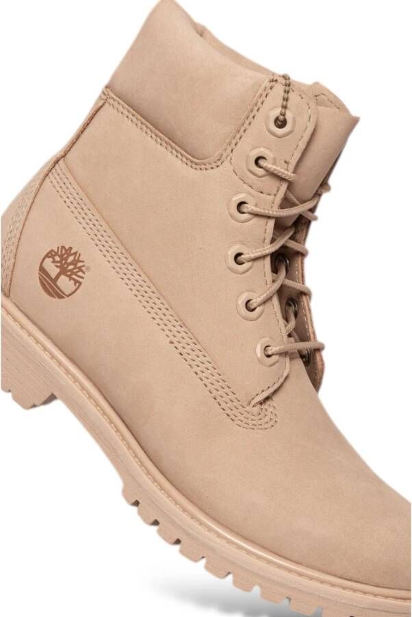 Timberland Suede Lace-Up Boots En71 White Dames