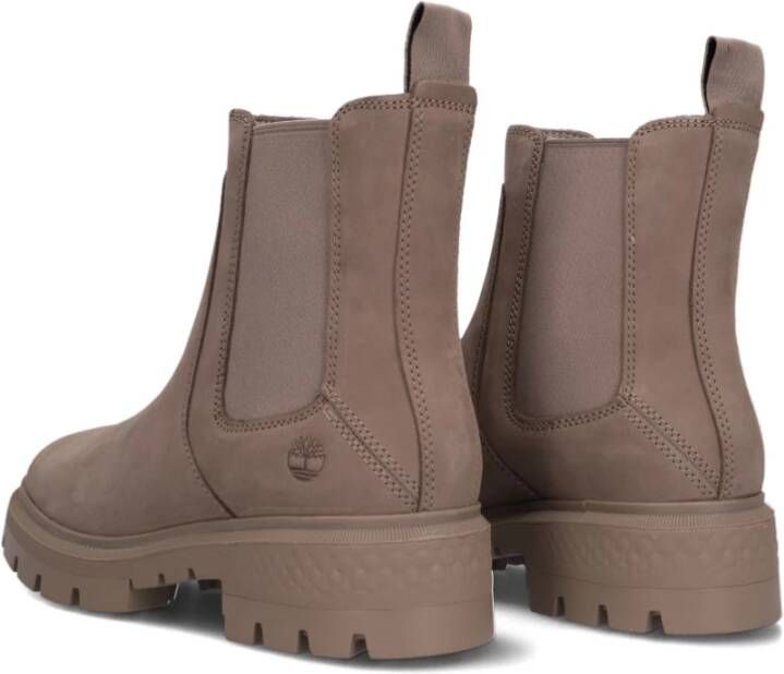 Timberland Taupe Chelsea Boots met Elastische Inzetstukken Beige Dames