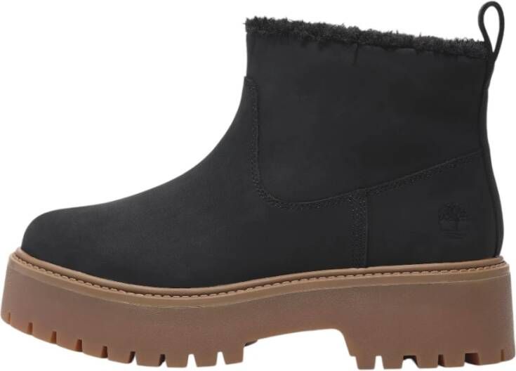 Timberland Warm gevoerde Mid Boot in Zwart Black Dames