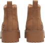 Timberland Kameel Nubuck Enkellaarzen met Trendy Twist Brown Dames - Thumbnail 11