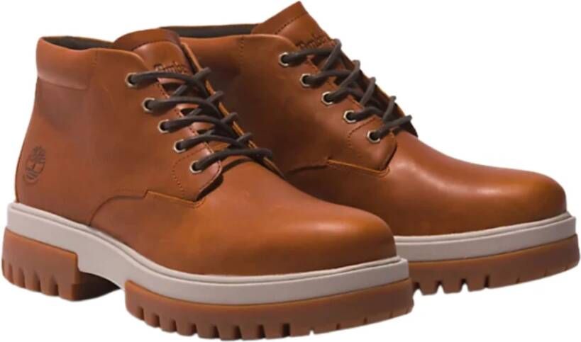 Timberland Waterdichte Herenlaarzen met Stiksels Brown Heren