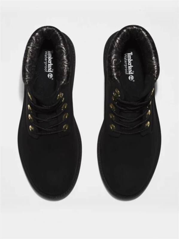 Timberland Waterdichte Leren Laarzen Zwart Black Dames