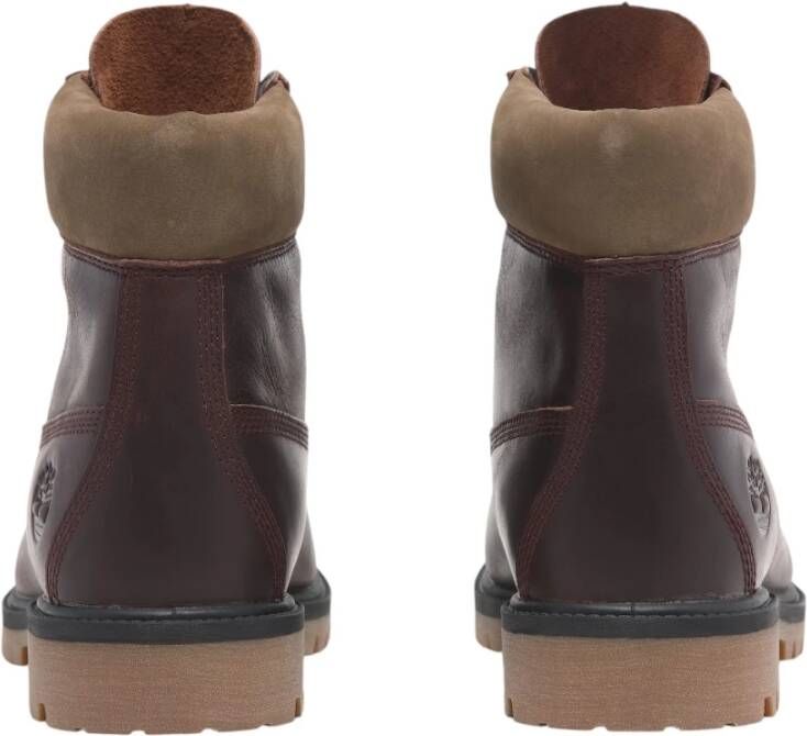 Timberland Waterdichte Veters Bourgondische Laarzen Brown Heren