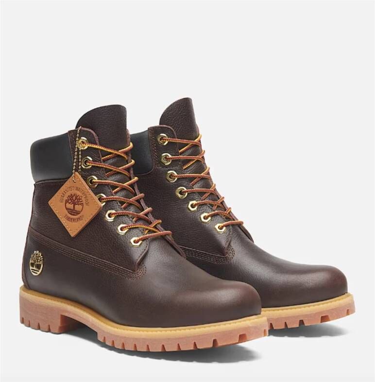 Timberland Waterdichte Lace-Up Boot Premium Espresso Brown Heren