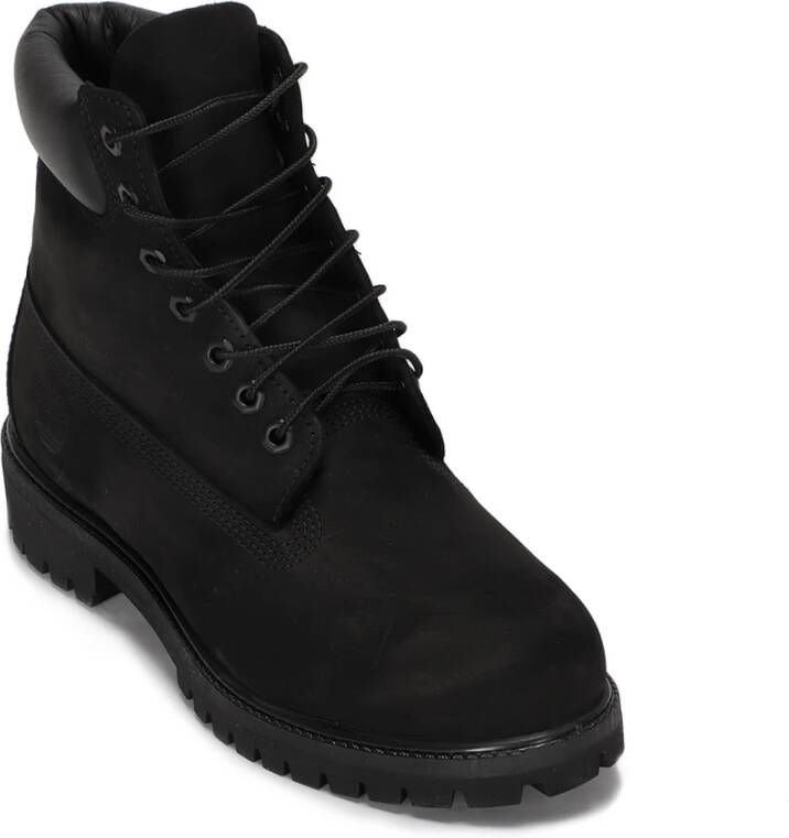 Timberland Waterdichte Vetersluiting Ronde Neus Laars Black Heren