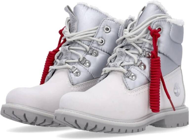 Timberland Witte Premium Puffer Boot voor Vrouwen White Dames