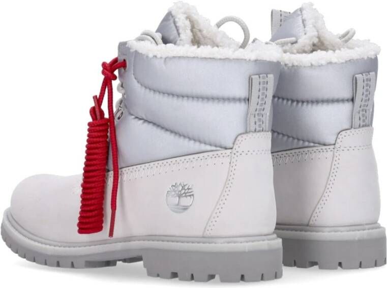 Timberland Witte Premium Puffer Boot voor Vrouwen White Dames