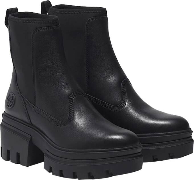 Timberland Zwarte Bikerlaarzen Black Dames