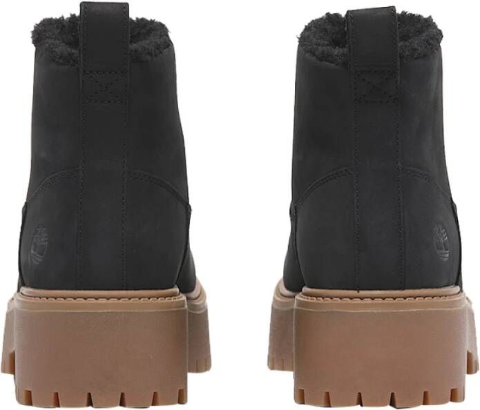 Timberland Zwarte Bikerlaarzen Stijl Black Dames