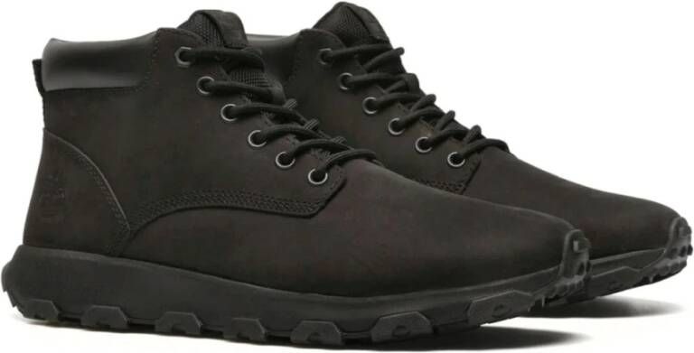 Timberland Zwarte Enkellaarzen voor Mannen Black Heren