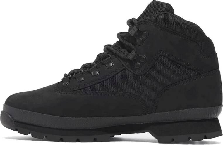 Timberland Zwarte Euro Hiker Enkellaarzen Black Heren