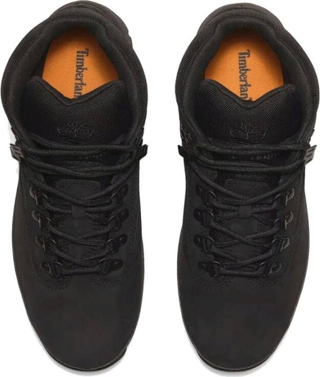 Timberland Zwarte Euro Hiker Enkellaarzen Black Heren