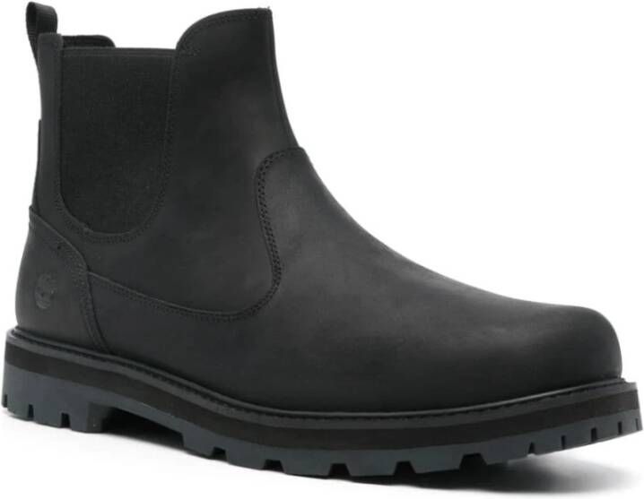 Timberland Zwarte Leren Chelsea Laarzen Black Heren