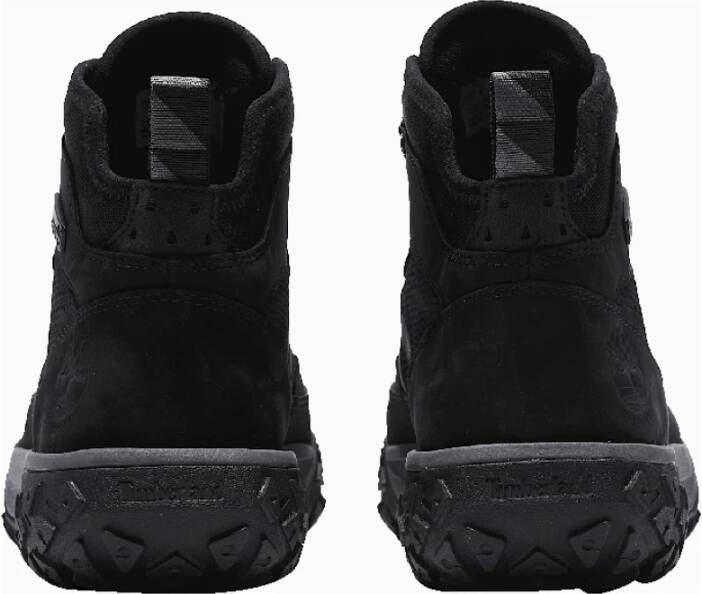 Timberland Zwarte Leren Iconische Stijl Laarzen Black Heren