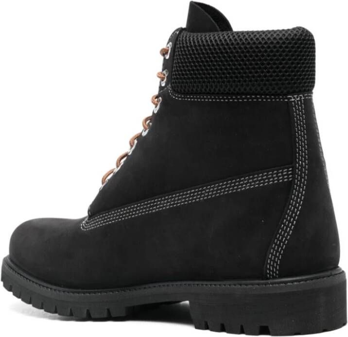 Timberland Zwarte Leren Laarzen Black Heren