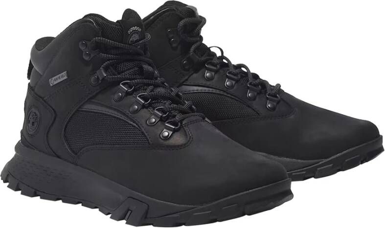 Timberland Zwarte Lincoln Mid Wandelsneakers Black Heren