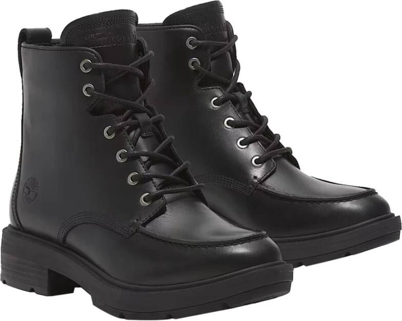 Timberland Zwarte Mid Lace-up Dameslaarzen Black Dames