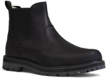 Timberland Zwarte Nubuck Leren Laarzen Black Heren