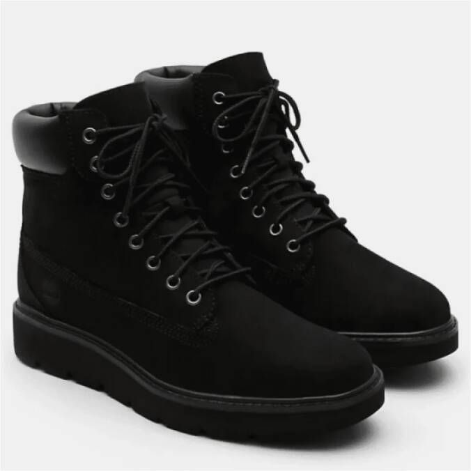 Timberland Zwarte Nubuck Veterschoenen Black Dames