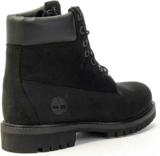 Timberland Zwarte Premium Leren Laars Black Heren