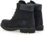 Timberland Zwarte Premium Leren Veterschoenen Black Heren - Thumbnail 14