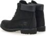 Timberland Zwarte Premium Leren Veterschoenen Black Heren - Thumbnail 5