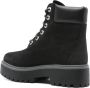 Timberland Zwarte Suède Enkellaarsjes met Veters Black Dames - Thumbnail 3