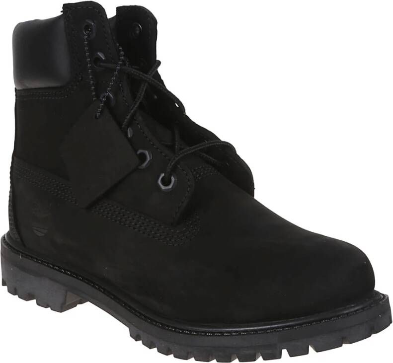 Timberland Zwarte Waterdichte Jas met Veters Black Dames