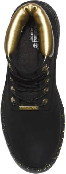 Timberland Zwarte Waterdichte Leren Laarzen Black Dames