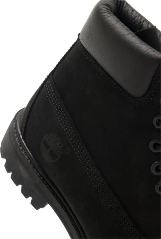 Timberland Zwarte Waterdichte Leren Laarzen Black Heren