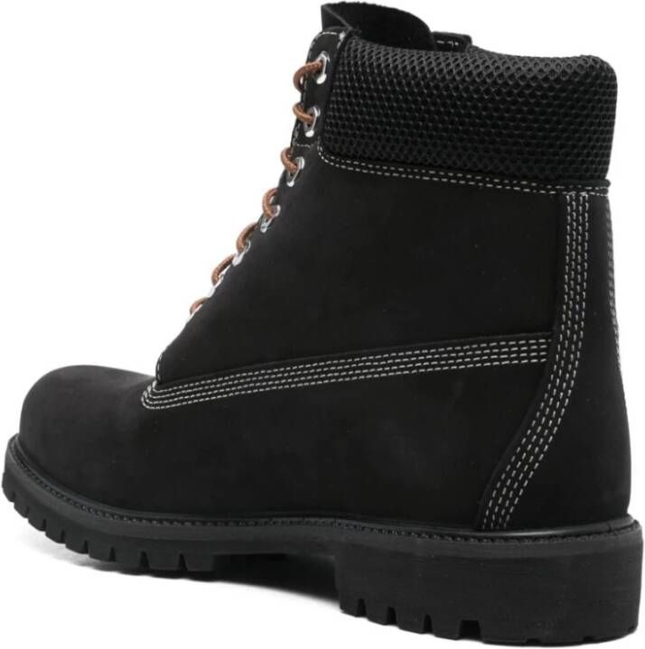 Timberland Zwarte Waterdichte Suède Veterschoenen Black Heren