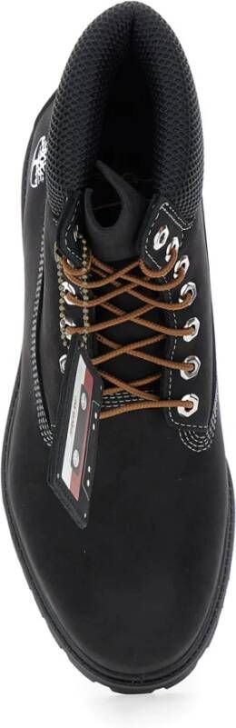 Timberland Zwarte Waterdichte Veterschoenen Black Heren