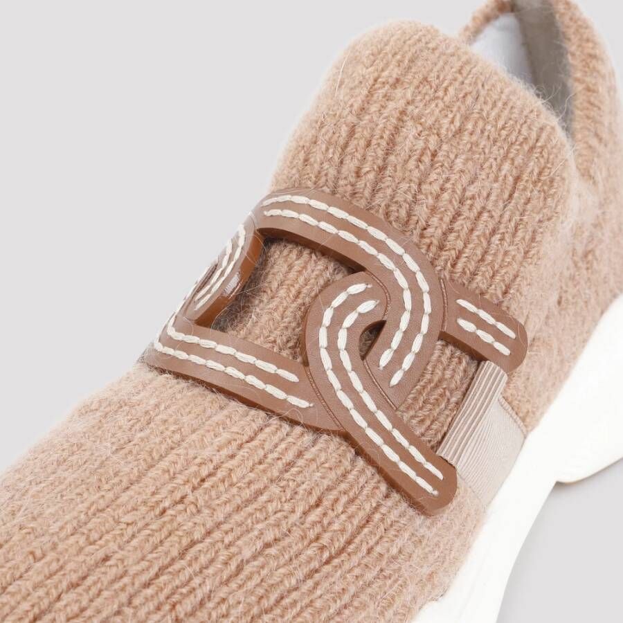 TOD'S Ballerina Knit Sneakers Beige Dames