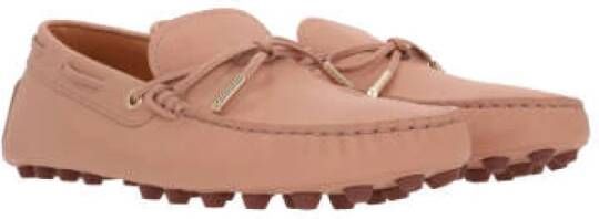 TOD'S Beige Handgemaakte Leren Mocassin Beige Dames