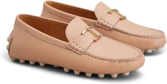 TOD'S Beige Loafer Schoenen Elegante Stijl Beige Dames