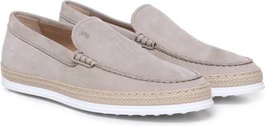 TOD'S Grijze Suède Loafers voor Heren Gray Heren