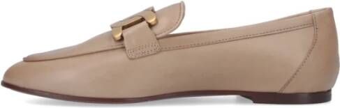 TOD'S Beige Platte Schoenen Beige Dames