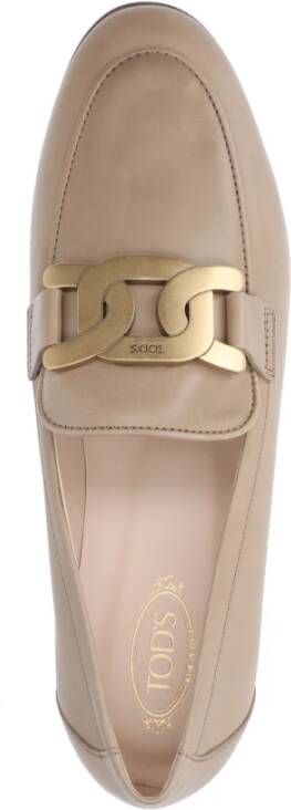 TOD'S Beige Platte Schoenen Beige Dames