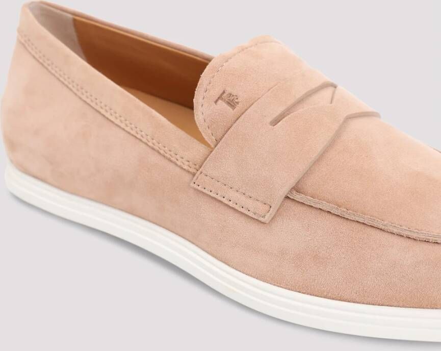 TOD'S Beige Rosato Loafers voor dames Pink Dames