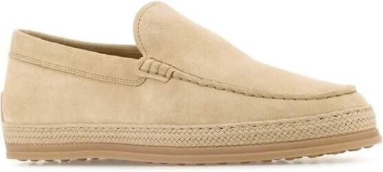 TOD'S Beige Sandaal met Handtekening Zool Beige Heren