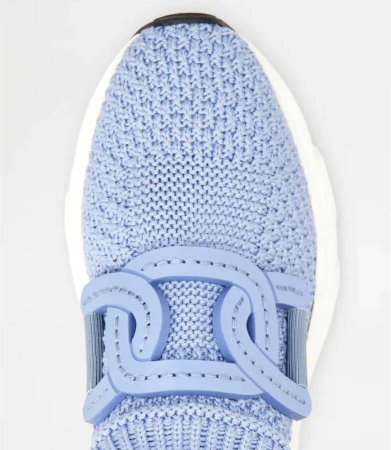 TOD'S Blauwe Hemel Slip-On Stretch Sneakers Blue Dames