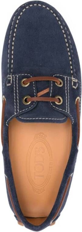 TOD'S Blauwe Loafer Schoenen Elegante Stijl Blue Dames