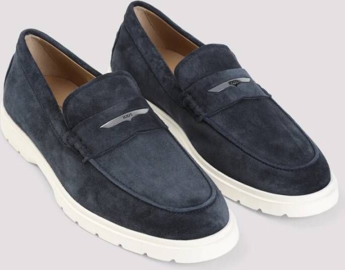 TOD'S Blauwe Loafers voor Mannen Blue Heren