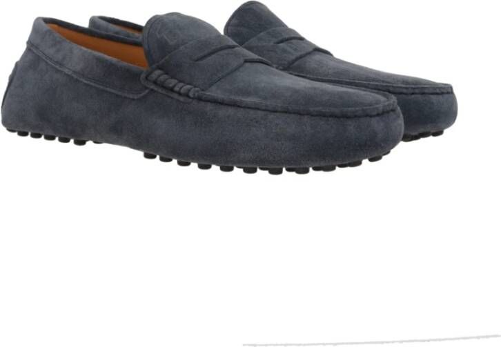 TOD'S Blauwe Platte Schoenen Blue Heren